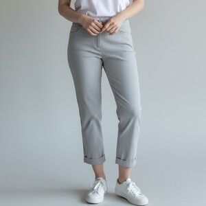 Grey skinny slacks